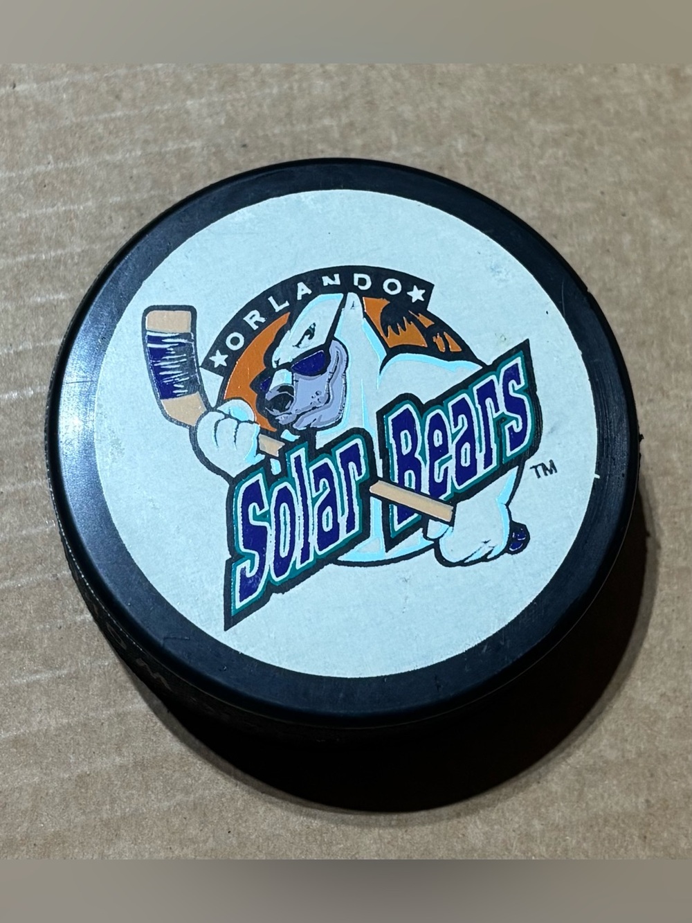 Orlando Solar Bears IHL Vintage Hockey Puck